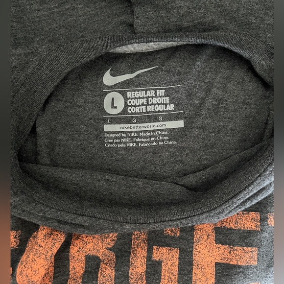 Nike Dri-Fit Don’t Forget Your Balls Gray Orange T-Shirt Mens Large L - Picture 2 of 4